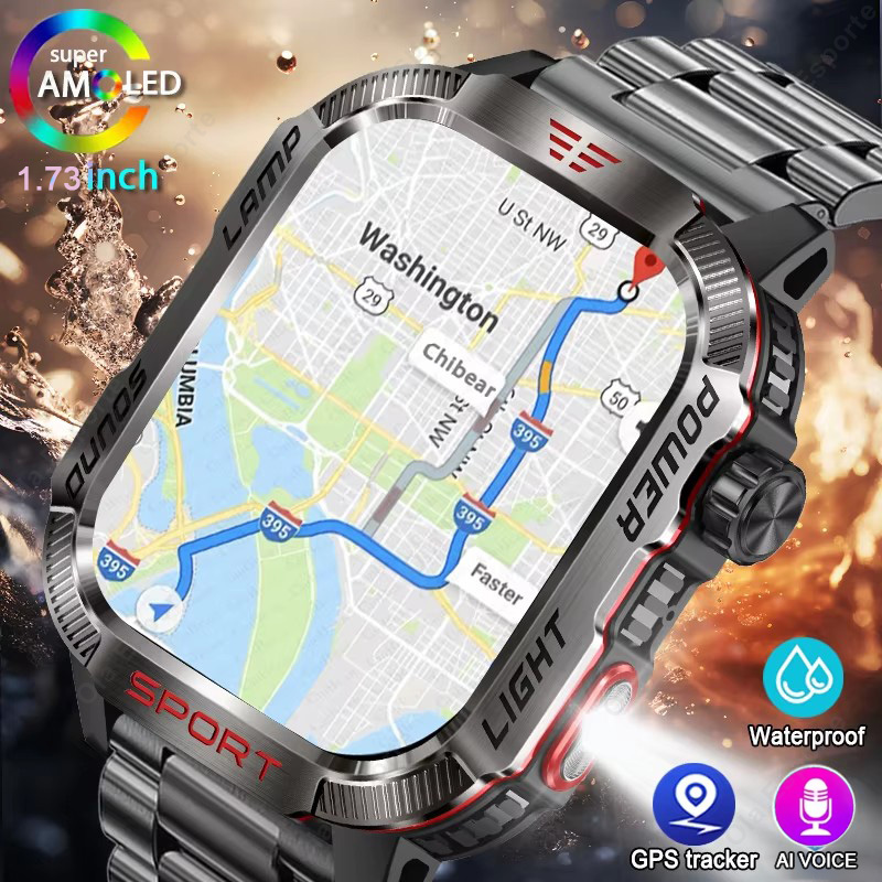 Smartwatch X12 - New Military GPS Smart Watch Men