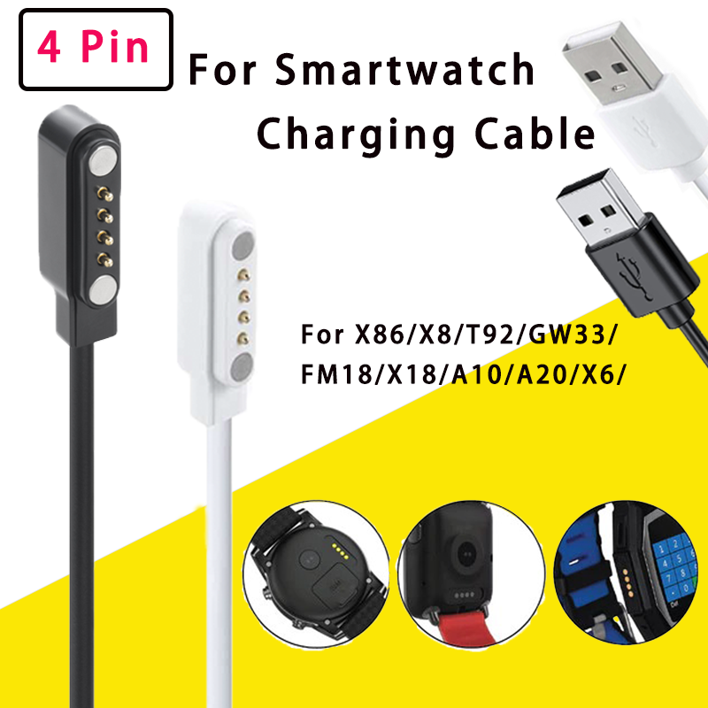4-Pin USB Replacement Magnetic - đánh giá và giá Smartwatch X18