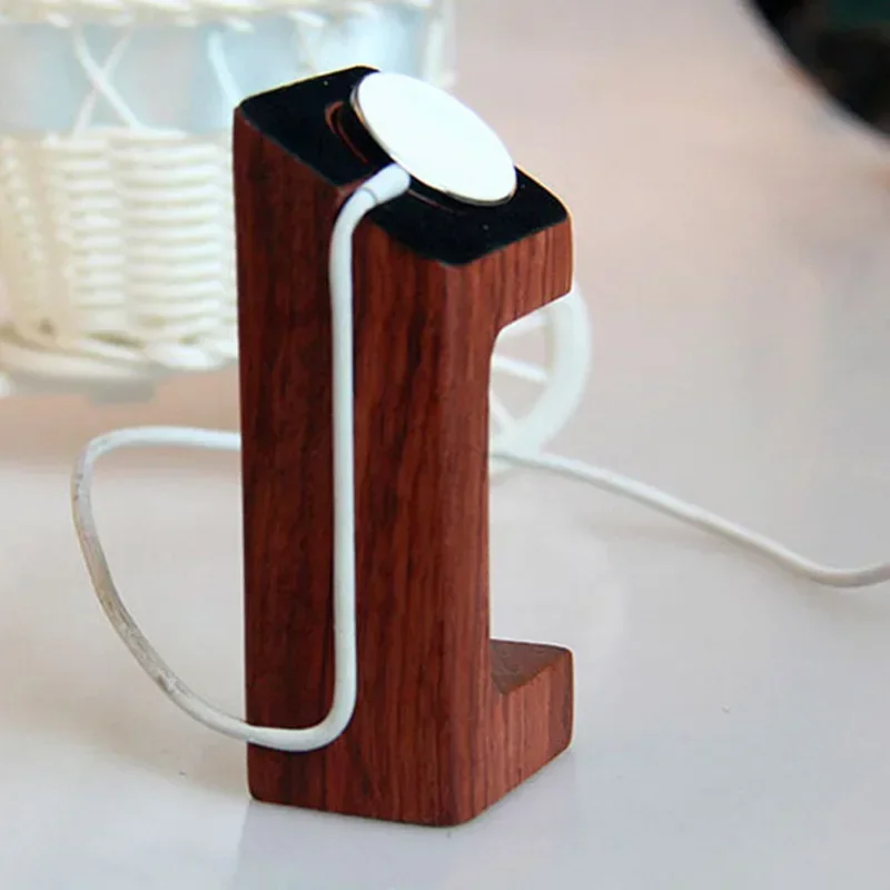 Wooden Apple Watch Charger Sta - đánh giá và giá Apple Smartwatch Accessories