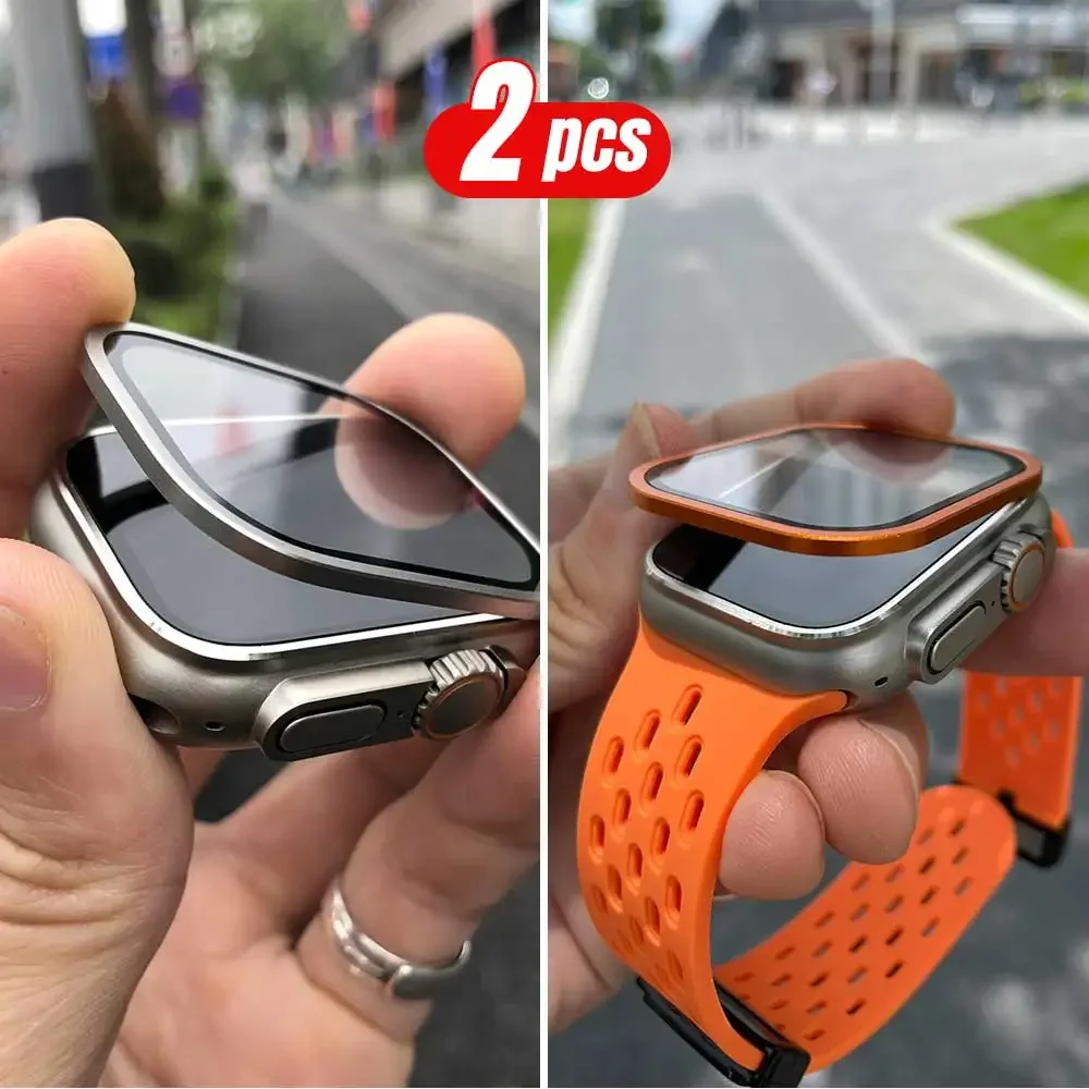 2PCS Titanium Metal Frame for  - đánh giá và giá Apple Smartwatch Accessories