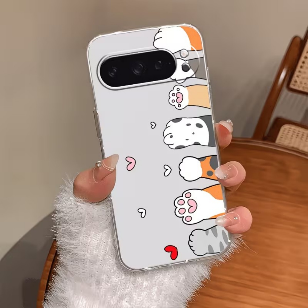 Cartoon Cat Paw Print Crystal  - đánh giá và giá Google Pixel 8A