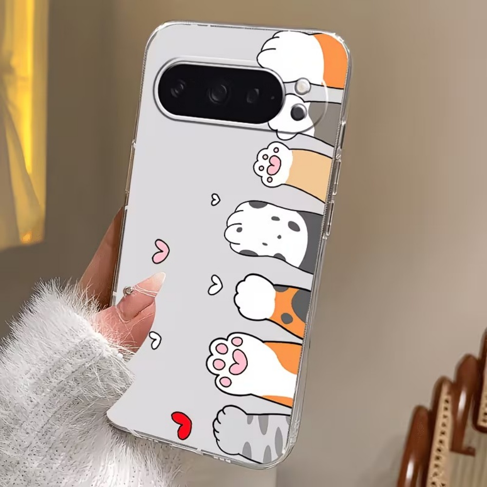 Cartoon Cat Paw Print Crystal  - đánh giá và giá Google Pixel 8A