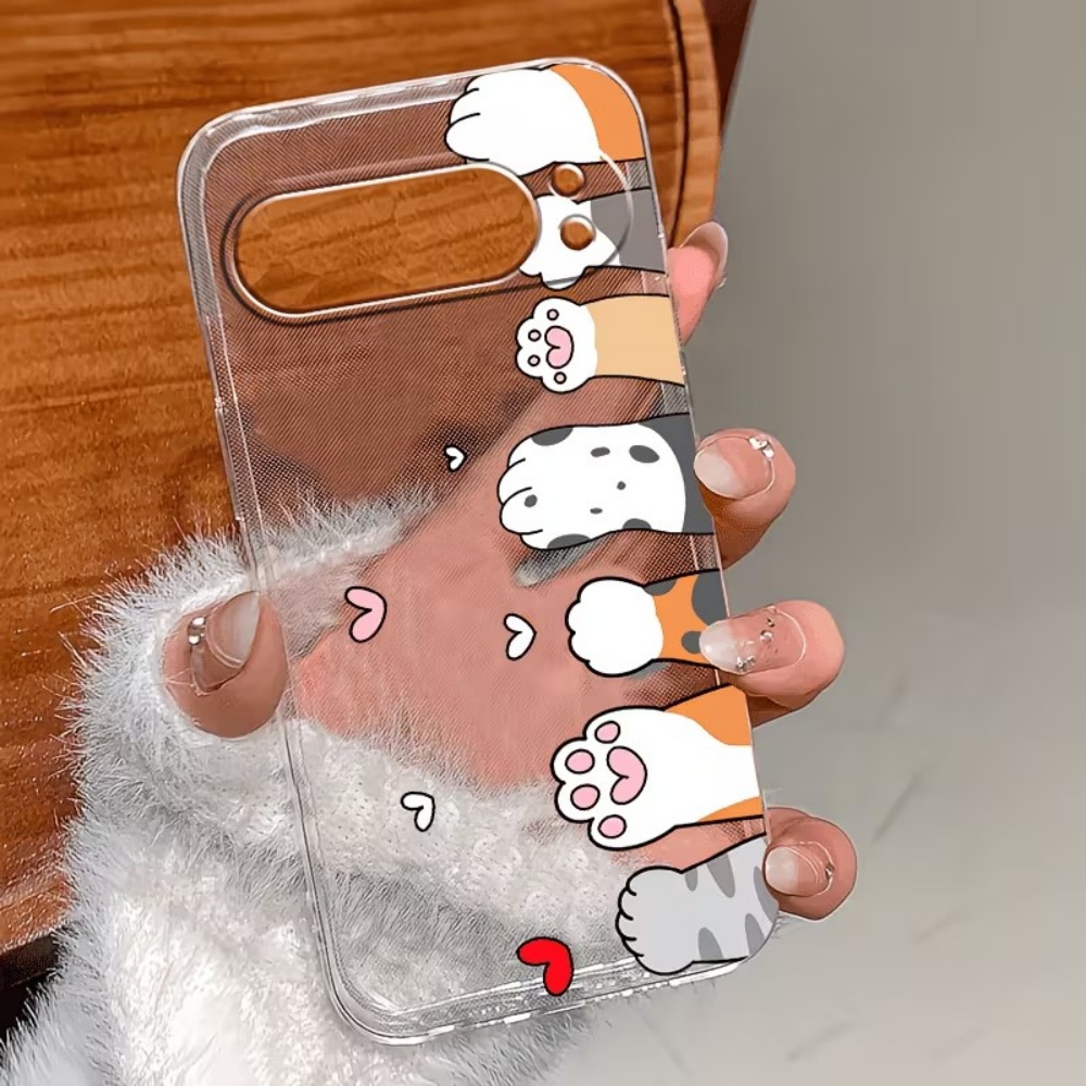 Cartoon Cat Paw Print Crystal  - đánh giá và giá Google Pixel 8A