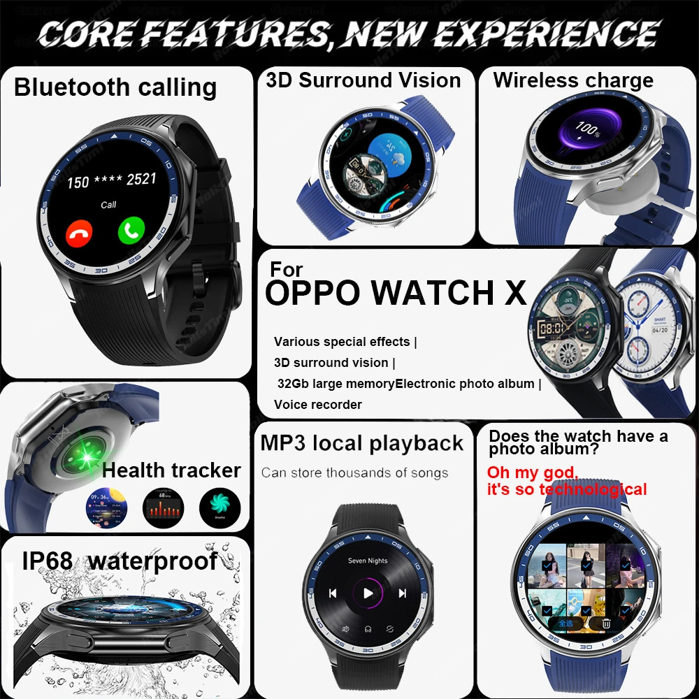 1.43 AMOLED Smart Watch 3D Sur - đánh giá và giá Smartwatch X