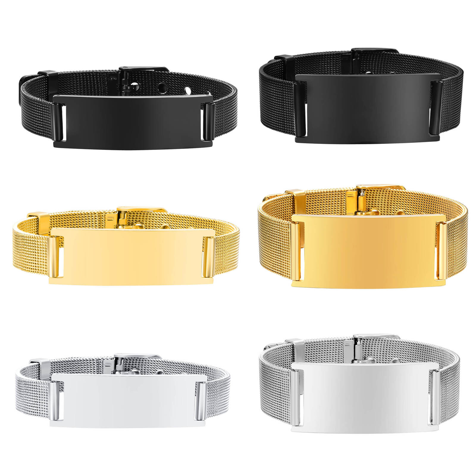 Personalized Photo Bracelet, S - đánh giá và giá Stainless Mesh Band