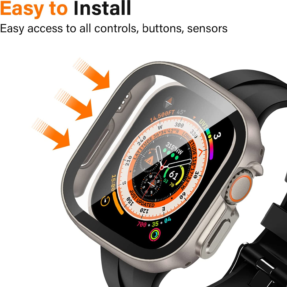 Glass+case For Apple Watch Ult - đánh giá và giá Apple Smartwatch Accessories