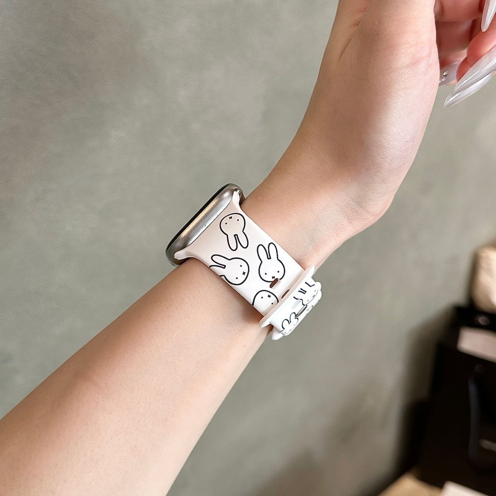 Cute Miffy Rabbit Cartoon Watc - đánh giá và giá Apple Smartwatch Accessories