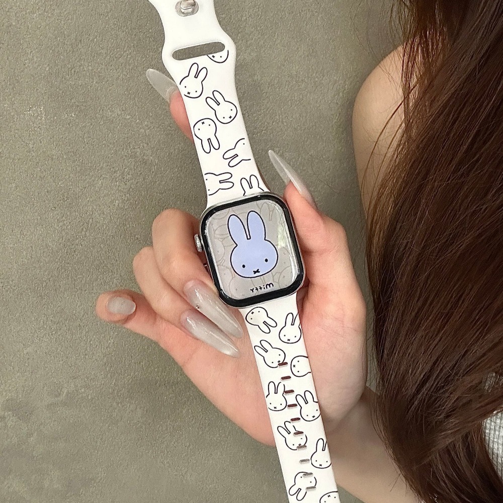Cute Miffy Rabbit Cartoon Watc - đánh giá và giá Apple Smartwatch Accessories