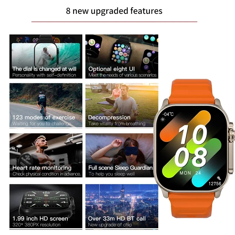 Original T900 Ultra 2 Smart Wa - đánh giá và giá Smartwatch X12