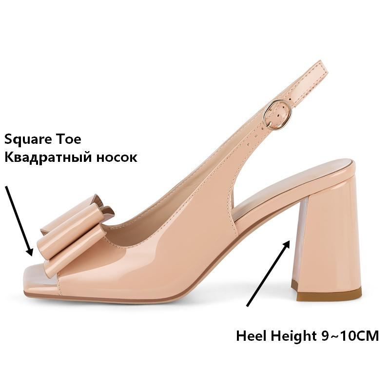 Onlymaker Women Square Toe Bow - đánh giá và giá Leather Classic Strap