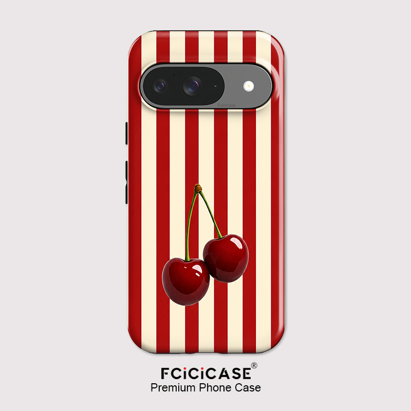 Fcicicase Cherry Stripe Patter - đánh giá và giá Google Pixel 9 Pro