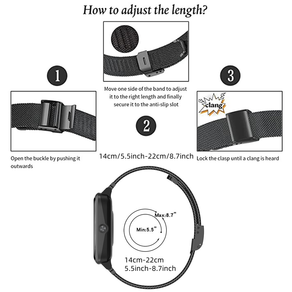 Metal Bands for CMF Watch Pro  - đánh giá và giá Stainless Mesh Band
