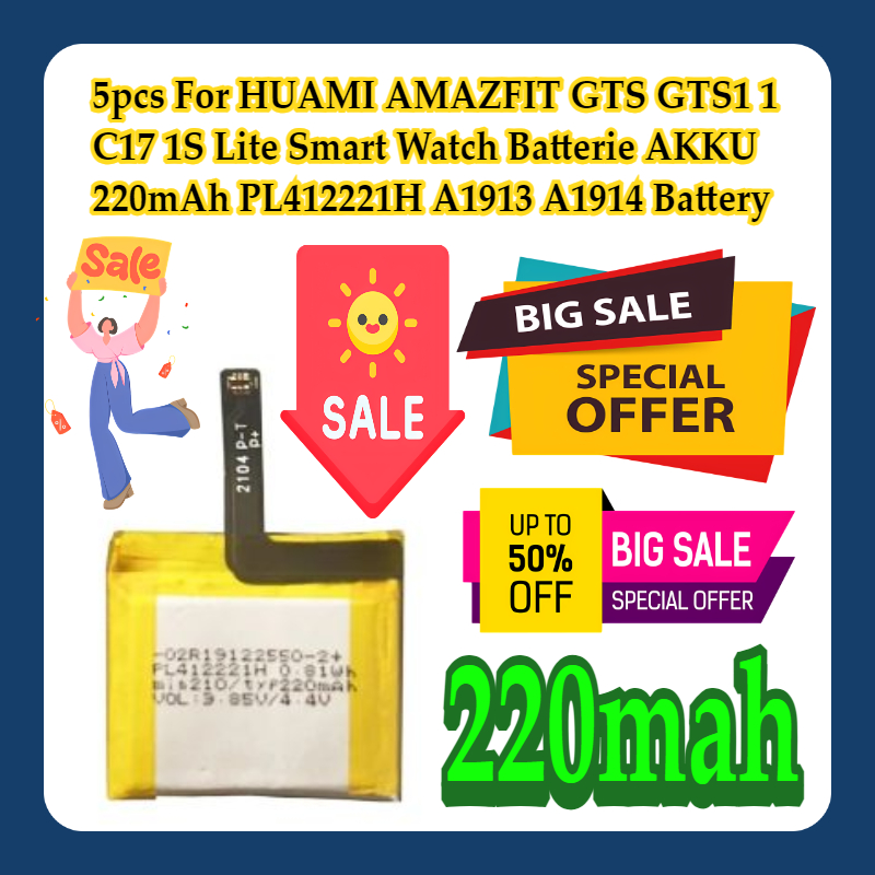 5pcs For HUAMI AMAZFIT GTS GTS - đánh giá và giá Smartwatch A1914