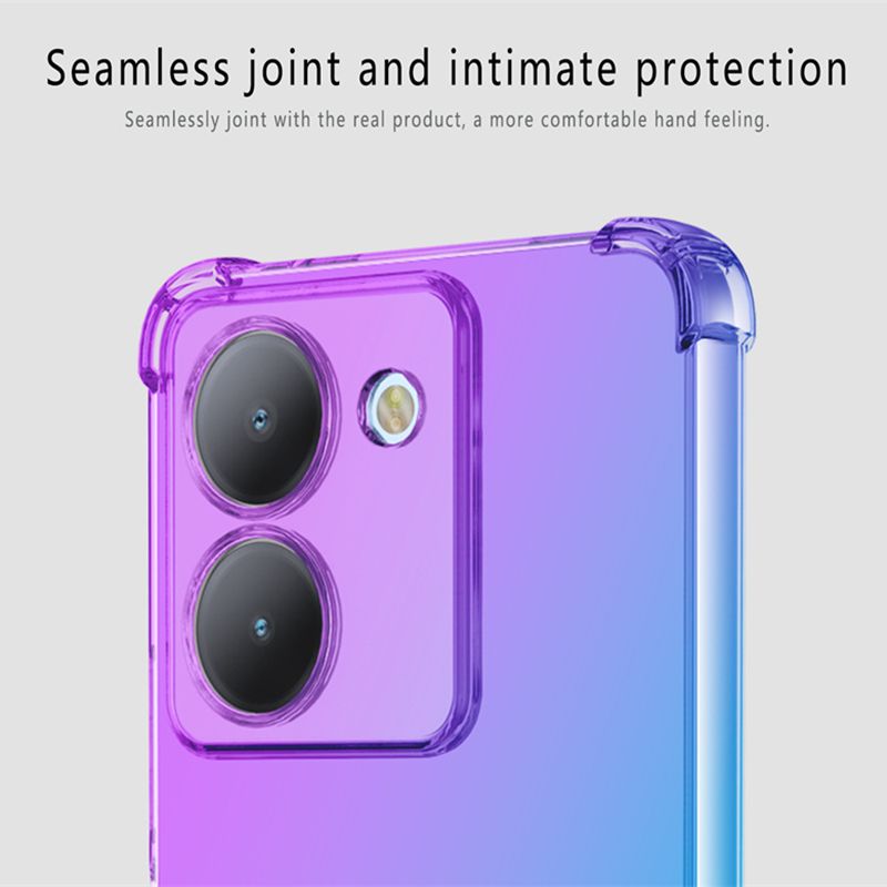 Shockproof Gradient TPU Case f - đánh giá và giá Vivo Y28
