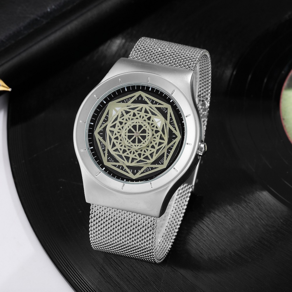 Đồng Hồ Nam Fasion Bàn Xoay Kh - đánh giá và giá Stainless Mesh Band