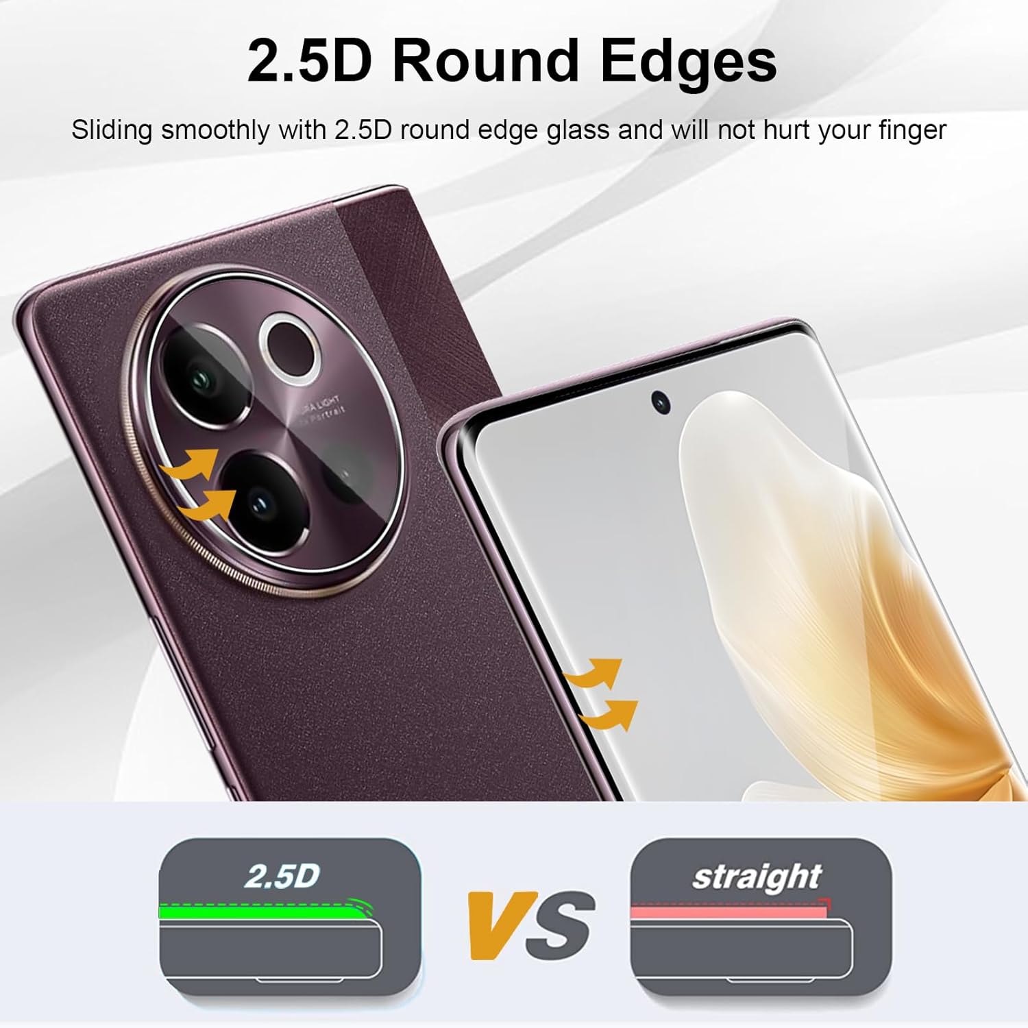3D Curved 9H Tempered Glass Fo - đánh giá và giá Vivo V40